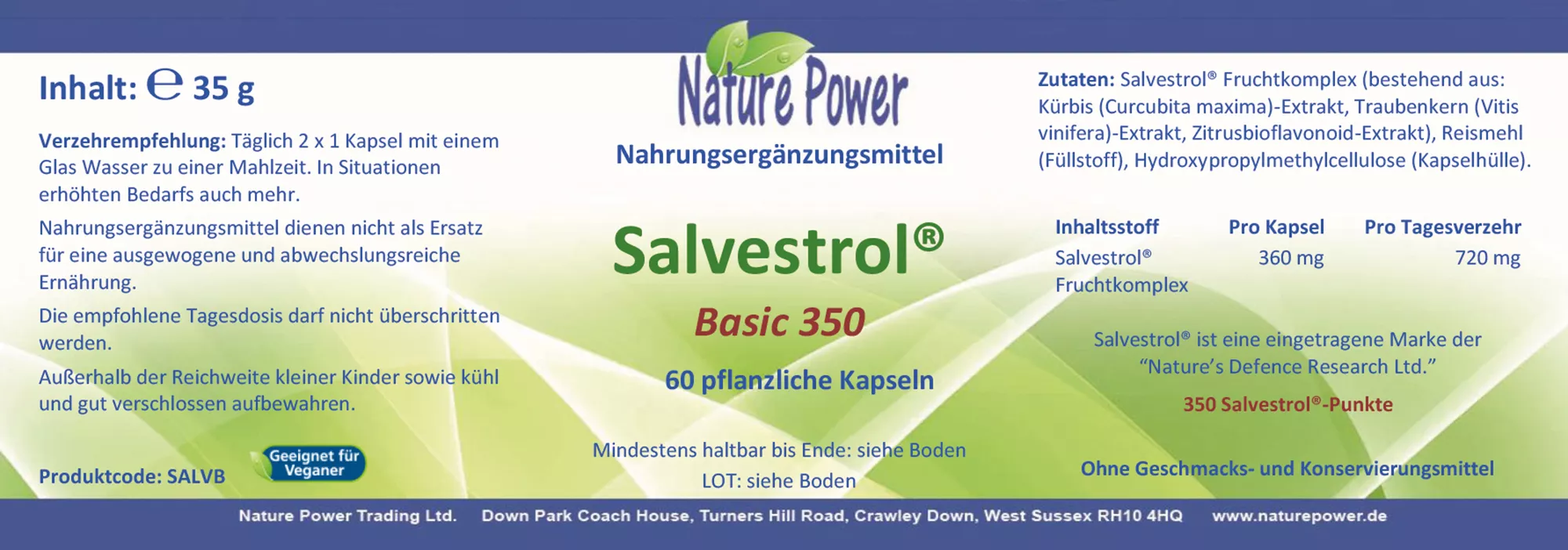 Salvestrol® Basic 350 – Bild 2