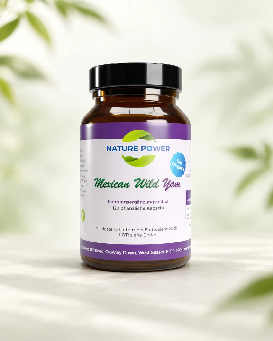 Dose Mexican Wild Yam von Nature Power mit dem Das Original-Siegel